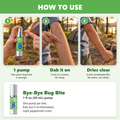 How to use Bye-Bye Bug Bite: 1 pump, dab it on, dries clear